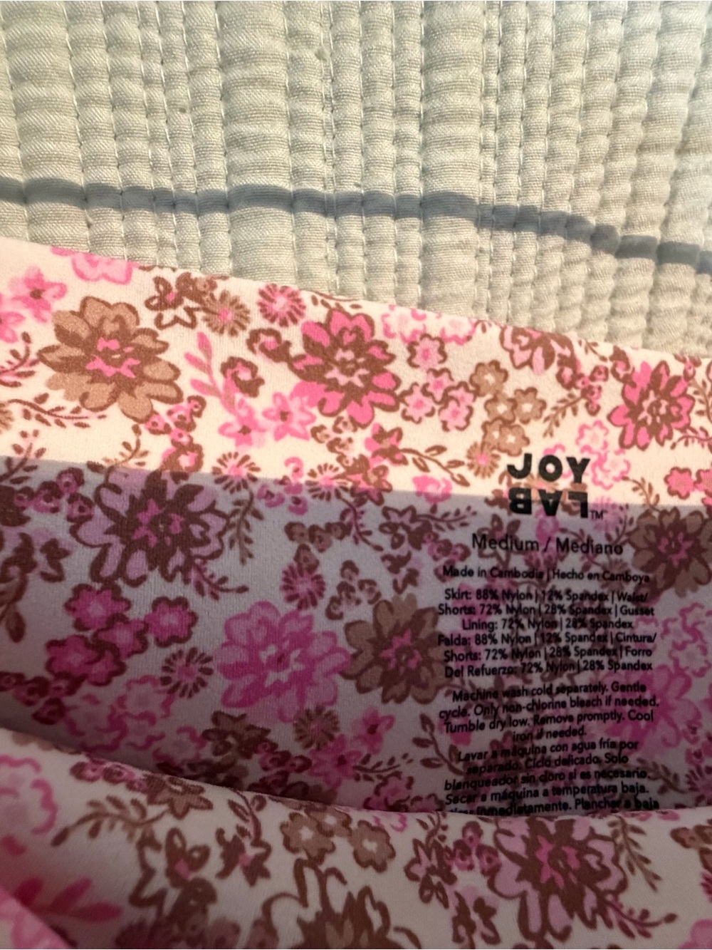JoyLab Pink Floral Ruffle Mini Skirt Set - Picture 4 of 4